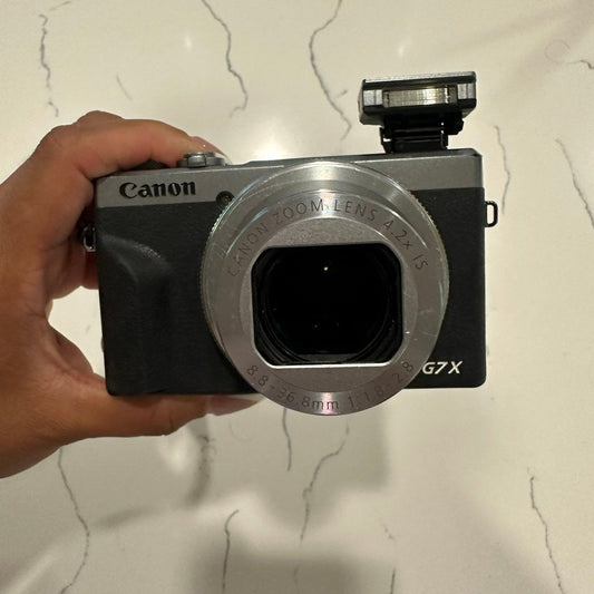 Canon Power Shot G7X Mark Iii 20 1Mp Point Shoot Digital Camera In Silver Dn